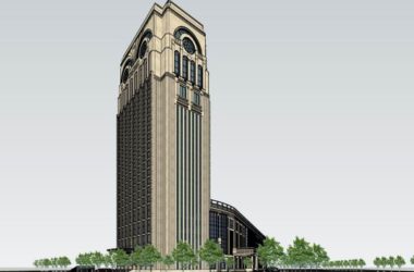 Sketchup酒店模型|高层酒店，商业，欧式古典风格-BIM建筑网