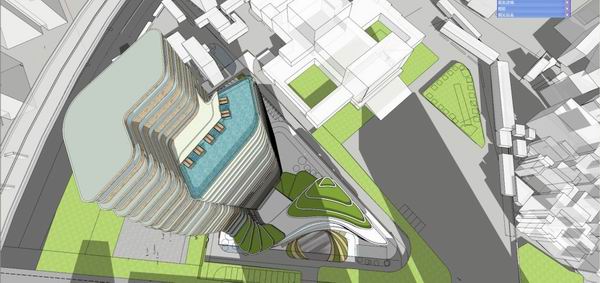 Sketchup酒店模型|高层酒店，现代风格