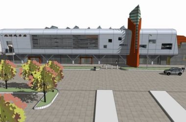 Sketchup车站路桥|多层北明汽车站，交通建筑，现代风格-BIM建筑网