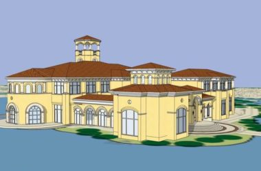 Sketchup住宅模型|多层会所，欧式古典风格-BIM建筑网