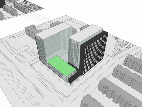 Sketchup办公模型|高层办公楼，现代风格