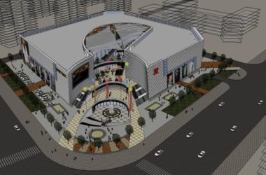 Sketchup商业模型|多层商场，购物中心，商业，现代风格-BIM建筑网