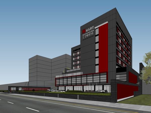 Sketchup酒店模型|多层酒店，现代风格