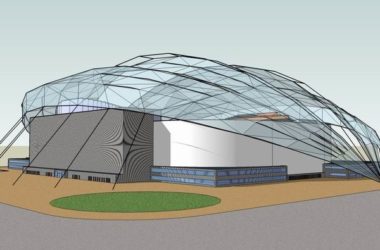 Sketchup体育馆模型|多层体育馆，现代风格-BIM建筑网