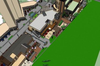 Sketchup商业模型|多层沿街商业建筑，古典风格-BIM建筑网