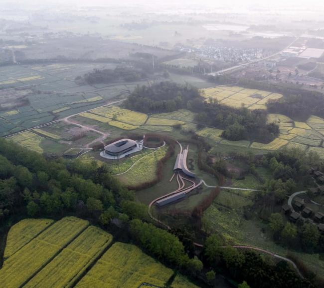 BIM建筑|四川安仁OCT“水西东”林盘文化交换中间 / 上海创友邦际建筑设计