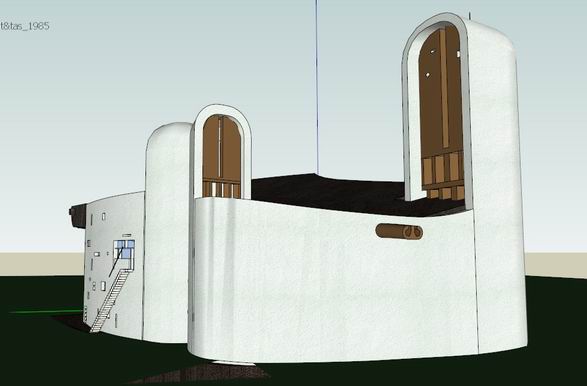 Sketchup文化模型|多层教堂，文化建筑，现代风格