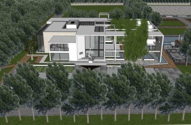 Sketchup商业模型|多层生态餐厅，商业，现代风格-BIM建筑网