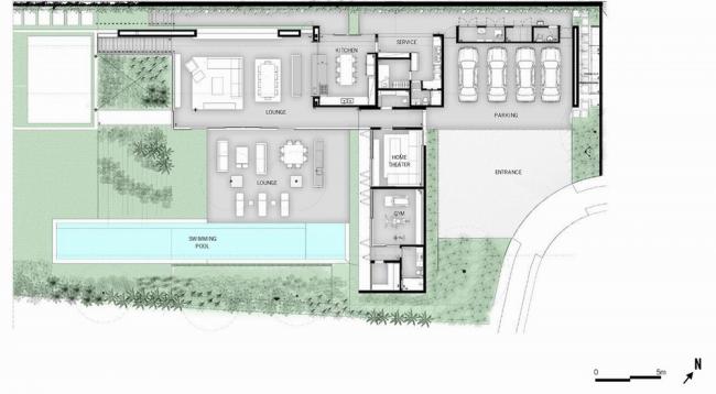 BIM建筑|郁郁葱葱，融于天然的巴西现代小清爽室第