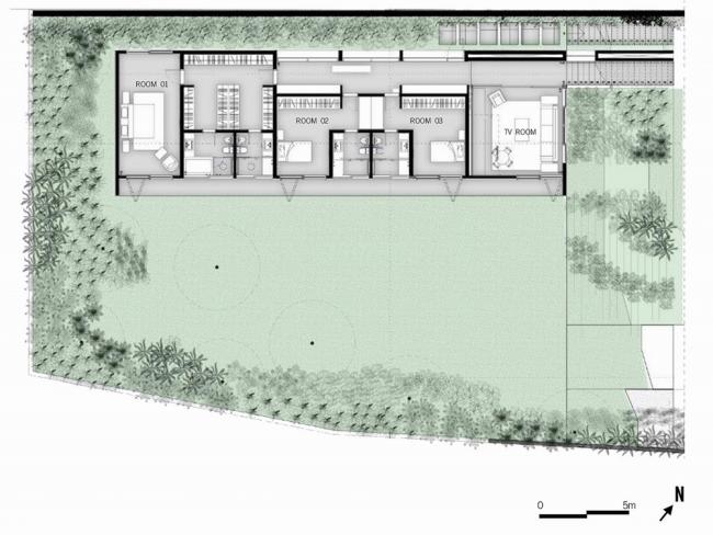 BIM建筑|郁郁葱葱，融于天然的巴西现代小清爽室第