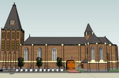 Sketchup文化模型|多层歌特式中型教堂，文化建筑，古典风格-BIM建筑网