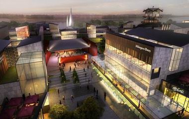 Sketchup商业模型|多层商业街，现代风格-BIM建筑网