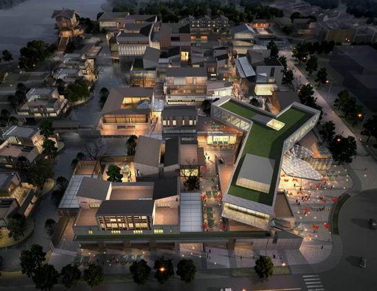 Sketchup商业模型|多层商业街，现代风格