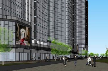 Sketchup办公模型|高层办公楼，商业，现代风格-BIM建筑网