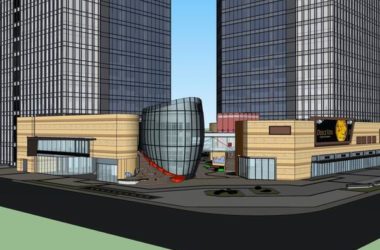 Sketchup办公模型|高层办公楼，商业，现代风格-BIM建筑网