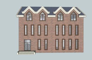 Sketchup商业模型|多层商业建筑，古典风格-BIM建筑网