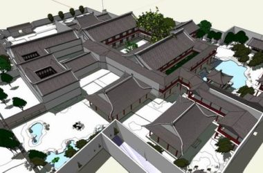 Sketchup景观模型|扬州何园，园林景观，中式风格，中式园林-BIM建筑网
