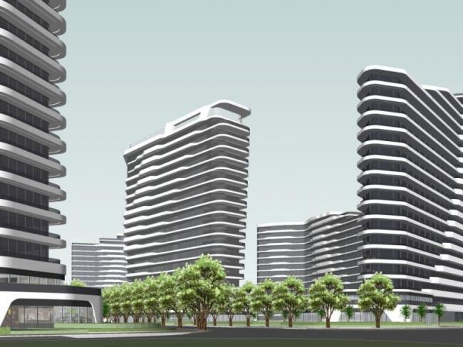 Sketchup综合体模型|高层商业综合体，住宅，现代风格