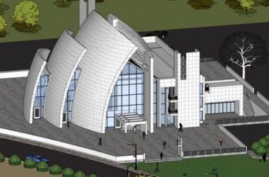 Sketchup文化模型|多层千禧教堂，公建，文化建筑，现代风格-BIM建筑网