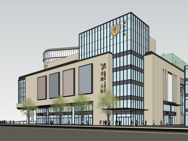 Sketchup酒店模型|高层酒店方案，商业，现代风格