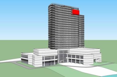 Sketchup办公模型|高层办公楼，写字楼，现代风格-BIM建筑网