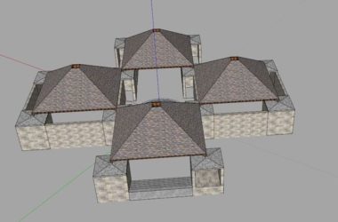 Sketchup小品模型|公共浴室，公建，古典风格，小品-BIM建筑网
