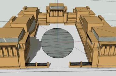 Sketchup文化模型|多层教堂，文化建筑，古典风格-BIM建筑网