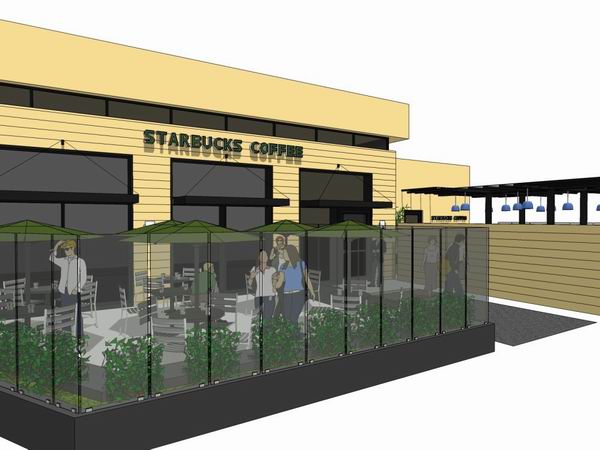 Sketchup商业模型|多层咖啡馆，商业，现代风格