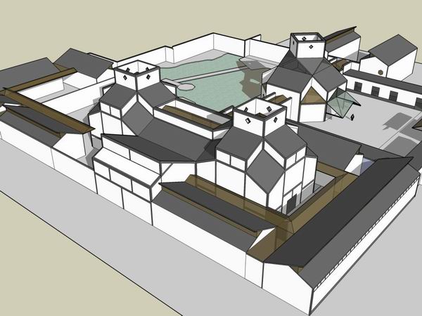 Sketchup文化模型|多层苏州博物馆，文化建筑，现代中式风格