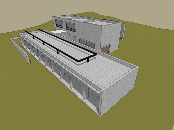 Sketchup文化模型|多层博物馆，文化建筑，现代风格