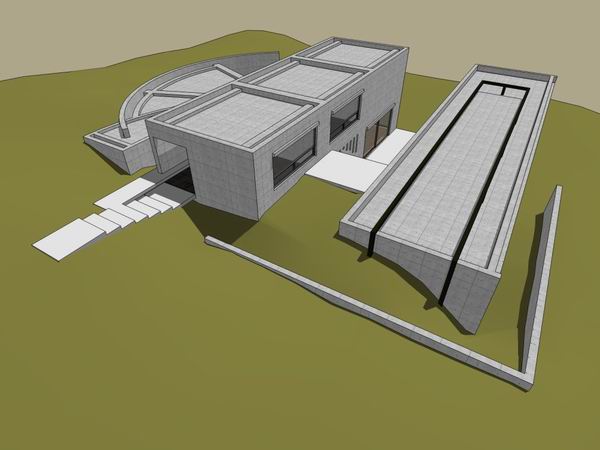 Sketchup文化模型|多层博物馆，文化建筑，现代风格