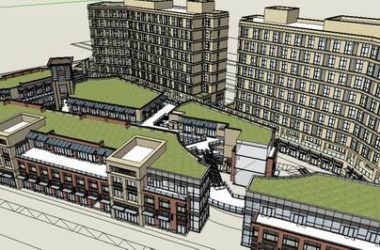 Sketchup综合体模型|多层综合体，办公楼，住宅，商业，古典风格-BIM建筑网