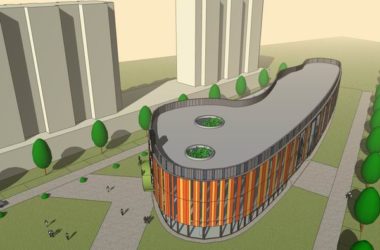 Sketchup住宅模型|多层售楼处，住宅，现代风格-BIM建筑网