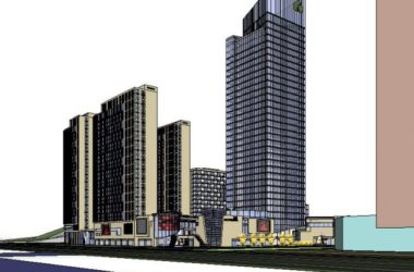 Sketchup综合体模型|多高层综合体，办公楼，住宅，底层商业，现代风格-BIM建筑网