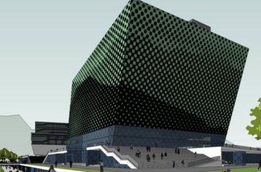 Sketchup办公模型|高层办公楼，现代风格-BIM建筑网