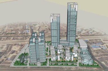 Sketchup综合体模型|超高层办公楼综合体，底层商业，酒店，住宅，公建，现代风格-BIM建筑网