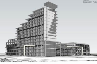 Sketchup医院模型|多高层医院，医疗，现代风格-BIM建筑网