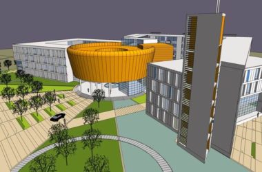 Sketchup办公模型|多层成都消防指挥中心，办公，现代风格-BIM建筑网