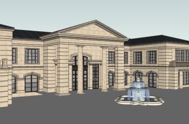 Sketchup商业模型|多层红酒会所，商业，古典风格-BIM建筑网