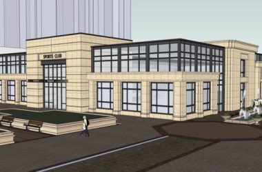 Sketchup体育馆模型|多层运动会所，体育，古典风格-BIM建筑网