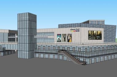 Sketchup商业模型|高层商业建筑，现代风格-BIM建筑网