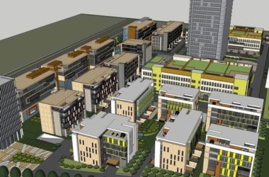 Sketchup办公模型|多层高层办公楼，现代风格-BIM建筑网