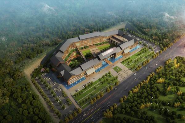 Sketchup办公模型|多层办公楼，古典风格