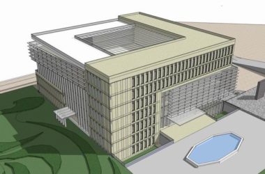 Sketchup办公模型|多层办公楼，现代风格-BIM建筑网