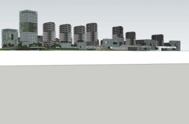 Sketchup办公模型|高层办公楼，现代风格-BIM建筑网