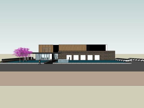 Sketchup文化模型|多层博物馆建筑，文化建筑，现代风格