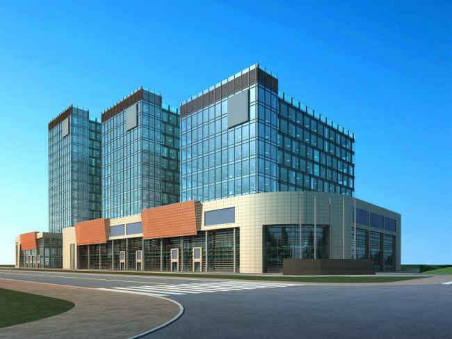 Sketchup办公模型|多层办公楼，现代风格