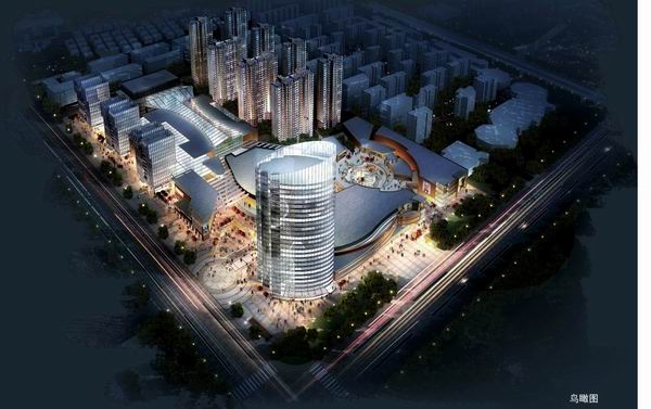 Sketchup综合体模型|多高层商业综合体办公楼，住宅，现代风格