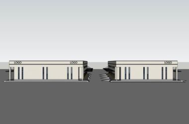 Sketchu工业厂房|多层物流仓库，工业工厂厂房，现代风格-BIM建筑网