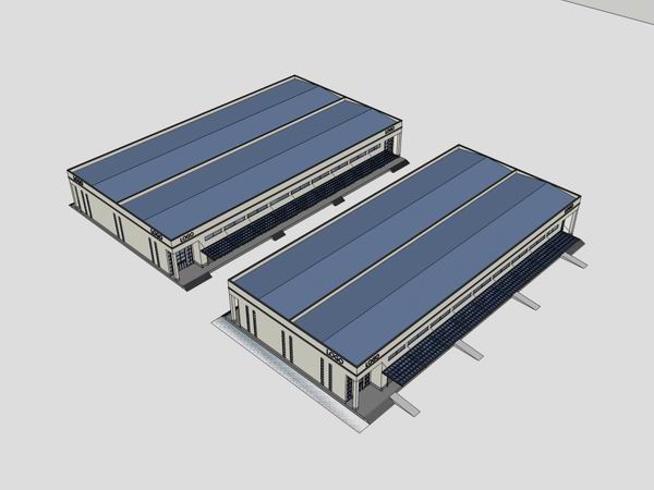 Sketchu工业厂房|多层物流仓库，工业工厂厂房，现代风格